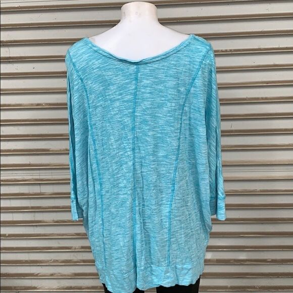 Lane Bryant 3/4 sleeve bat wing cotton blend top - Picture 6 of 6